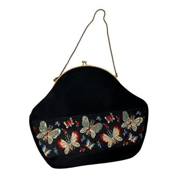 Embroidery‎ Butterfly Vintage Handbag - Picture 1 of 7